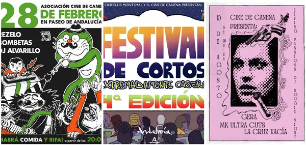 Carteles de eventos del Cine de Canena