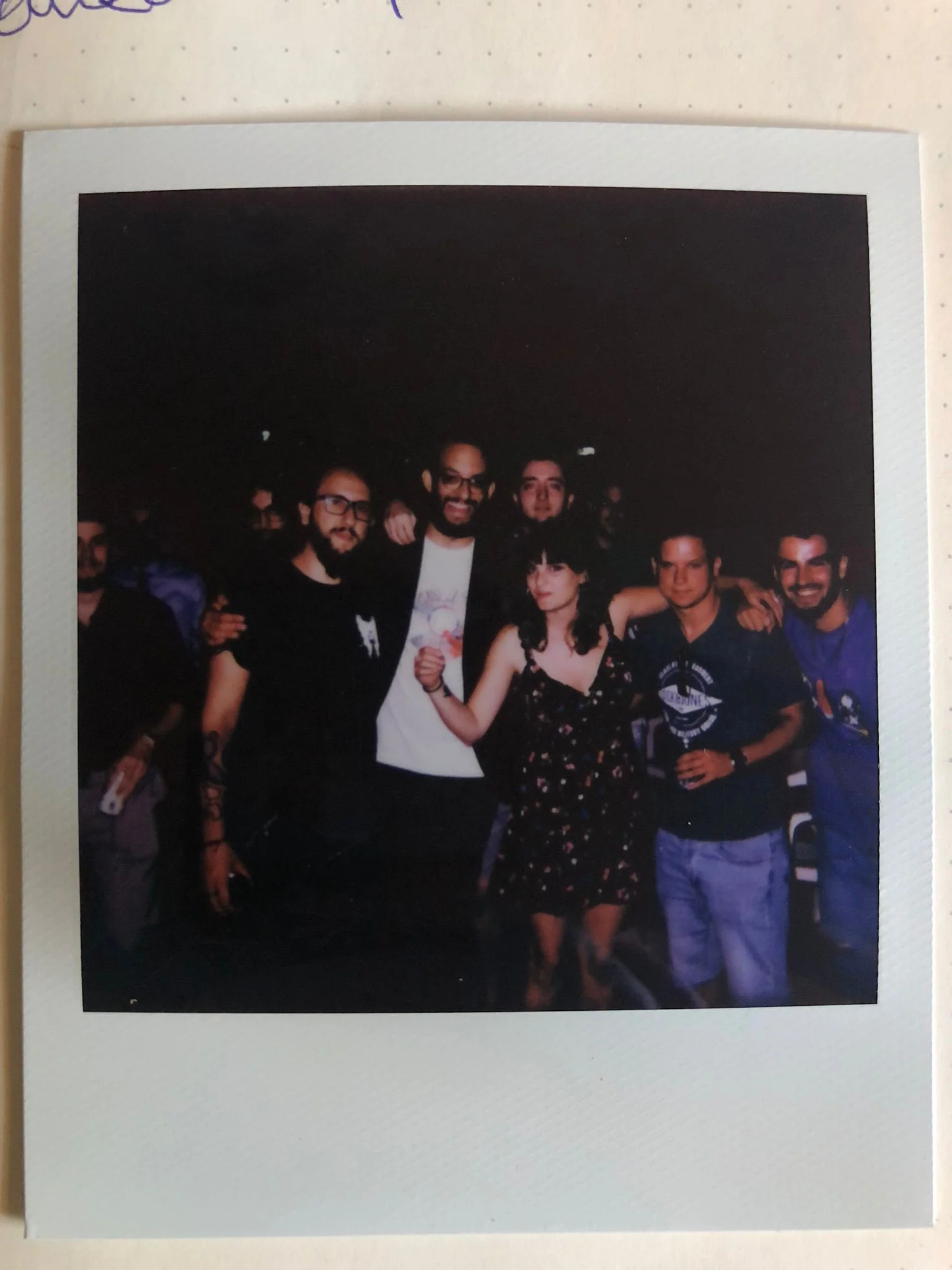 Clara con otros miembros de la asociación