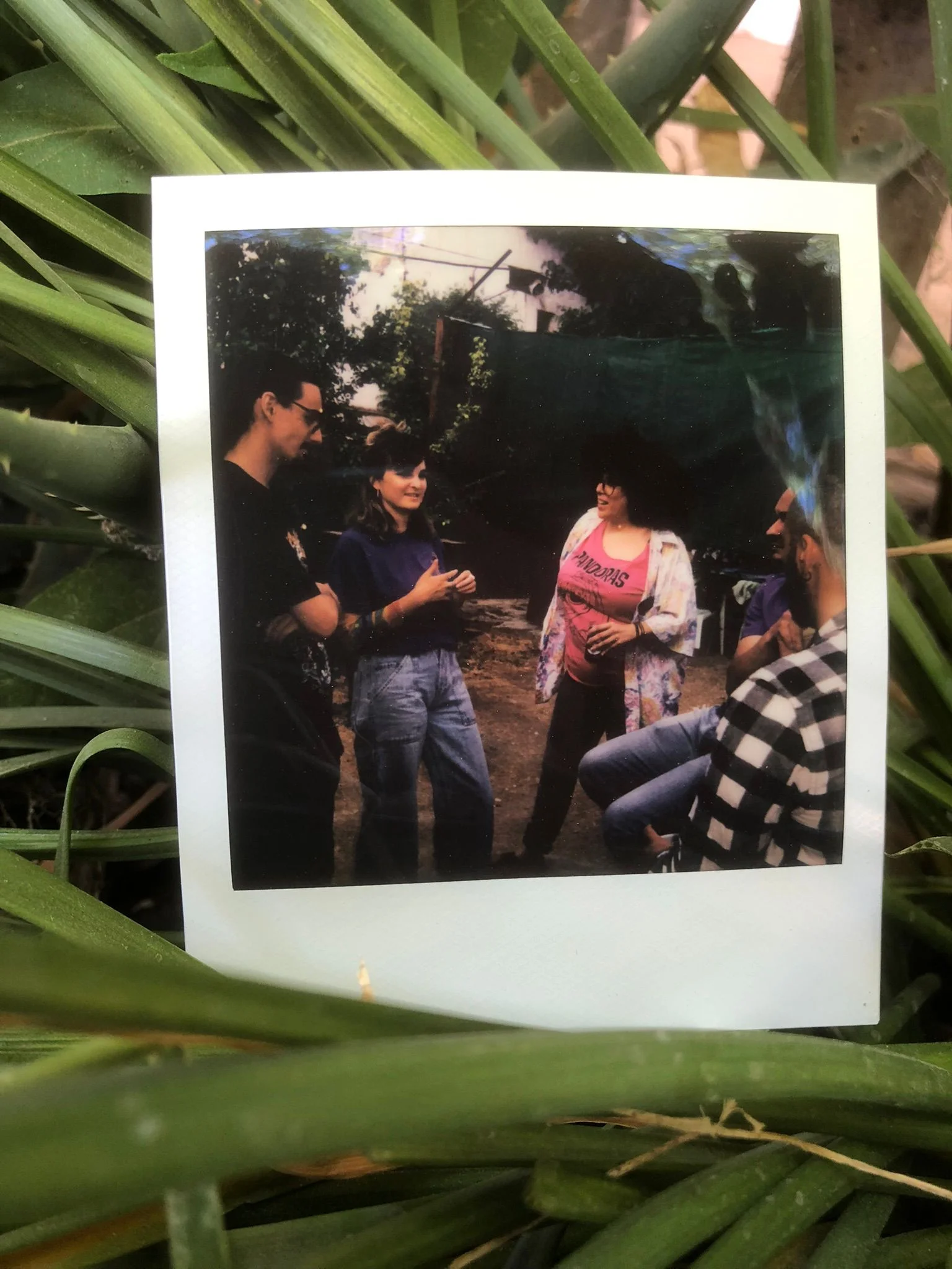 Conversación en círculo en el patio